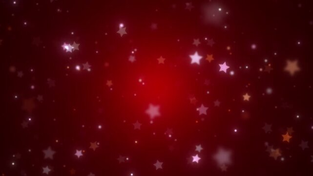 red twinkle stars shine background effect holiday decoration