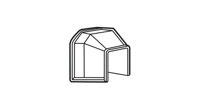 Small portable outdoor garden greenhouse structure.