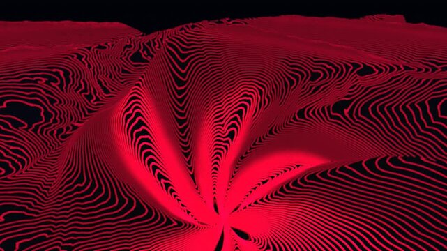 Orbital View of Spiraling Chrome Abyss Whirlpool