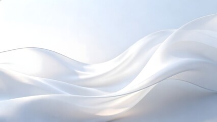 Obraz premium Flowing white fabric texture
