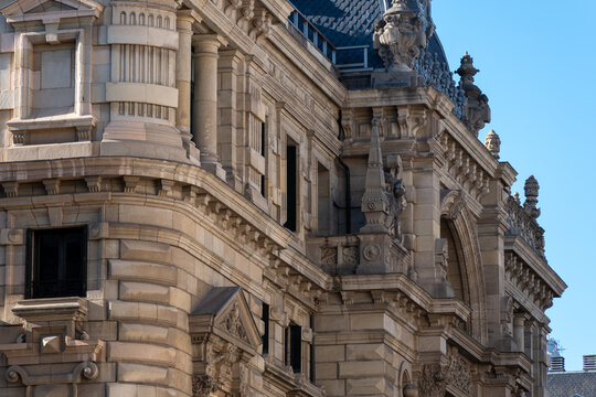 Bilbao city hall facade architecture detail ornate stone