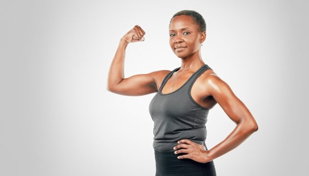 Empowered African American Woman Showing Strength and Confidence