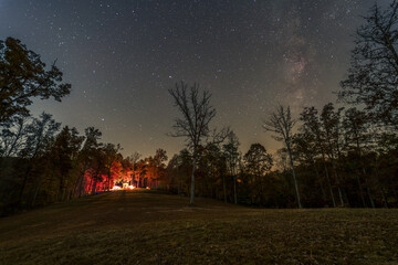Starry Night Over Bonfire in WV © UA-Visions.com