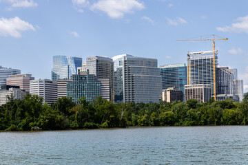 Obraz premium Modern Cityscape with Skyscrapers in WV, US
