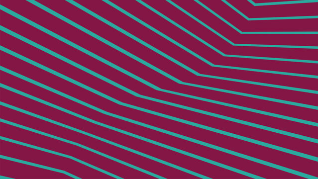 Abstract background with parallel diagonal mint green lines