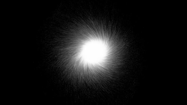 Bright spiral motion: dynamic light burst creating stunning abstract energy pattern