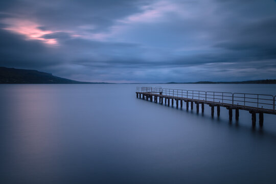 lough Melvin sunset ireland 