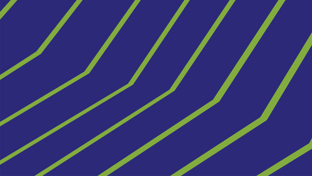 Abstract background with parallel diagonal neon green lines