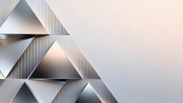 Abstract metallic geometric pattern
