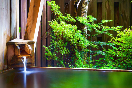 Onsen bath in Ryokan