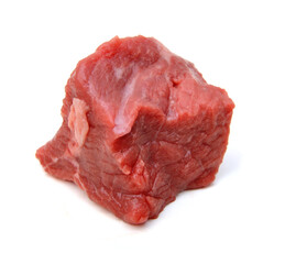 Obraz premium Raw beef meat isolated on white