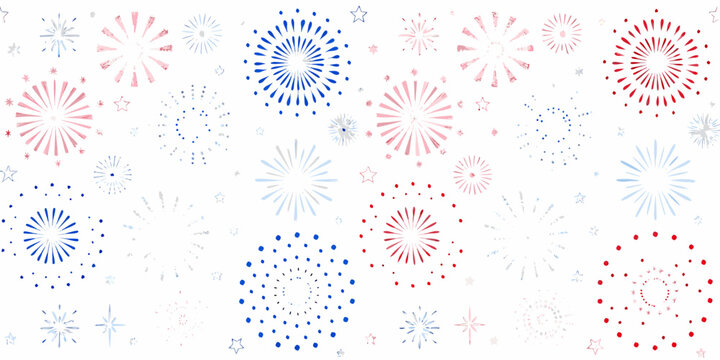 Fireworks burst pattern a colorful vector illustration on white background