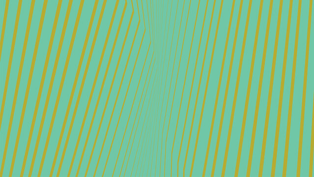 Abstract background with diagonal golden lines on green