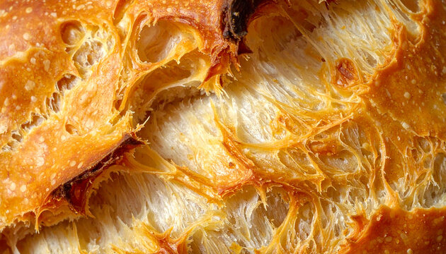 Close-up Texture of Freshly Baked Sourdough