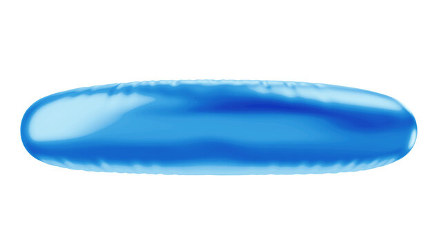 Dash png 3D blue balloon symbol, transparent background