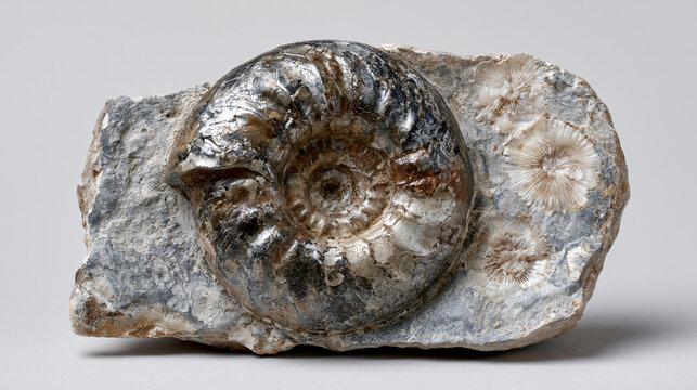 Fossilized ammonite Dactylioceras commun 3
