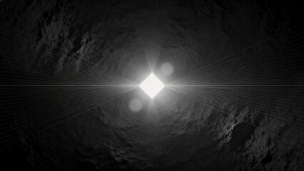 Obraz premium Abstract light in dark tunnel