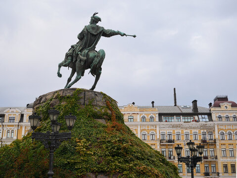 Monument to Bohdan Khmelnytsky in Kyiv, Ukraine