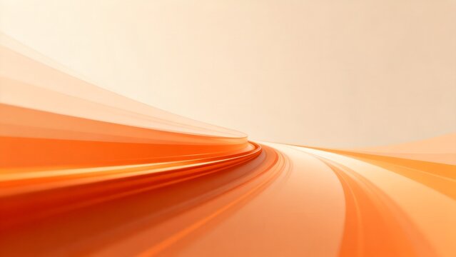 Abstract orange wave design