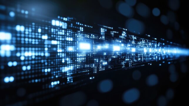 Digital data stream, fast speed, abstract background, technology concept, website banner (2)