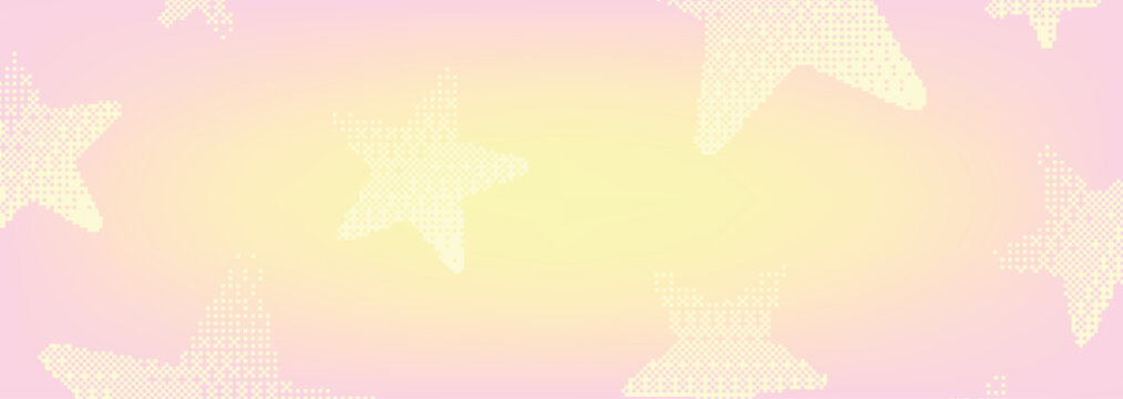 Pastel stars gradient background vector