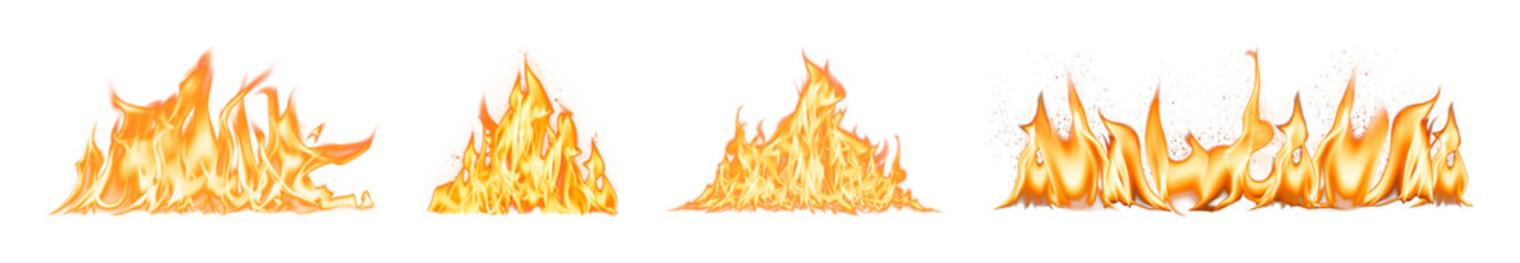 PNG Realistic flames burning fiercely on transparent background © Rawpixel.com