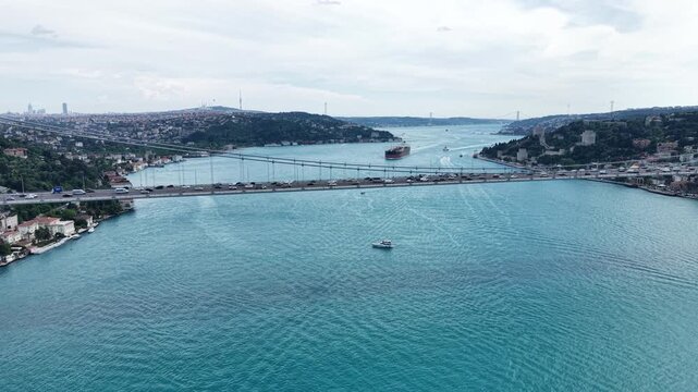Bosphorus Strait Transformed by Natural Bloom