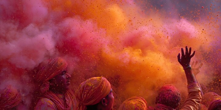 Holi festival of color celebration