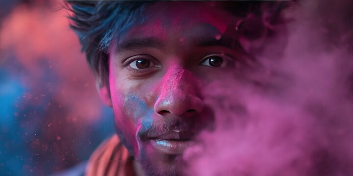 Holi festival of color celebration
