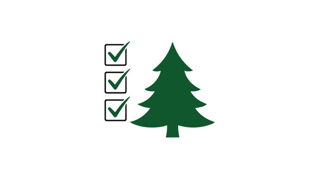 Green tree icon with checklist boxes