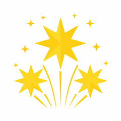 Obraz premium Sparkler Fireworks Icon