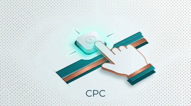 CPC Minimalist Paper Cutout Finger Pressing Coin Button