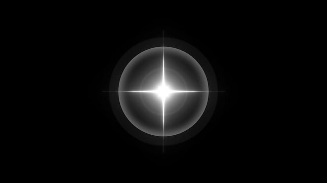 White twinkling star animation with glowing sparkle light trails, cartoon vector doodle shine effect, blinking fairy glitter motion graphics on black screen chroma key background in, 4k video