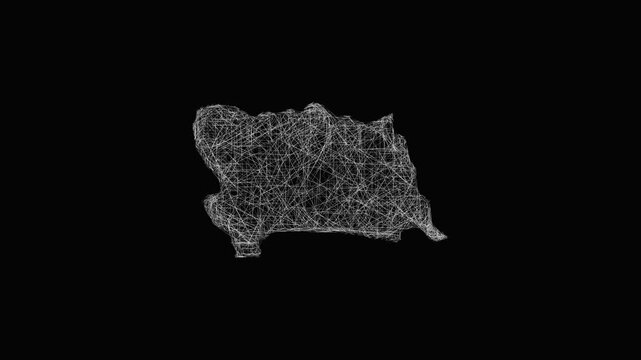 Sketch West Berkshire outline map animation - smooth progressive reveal