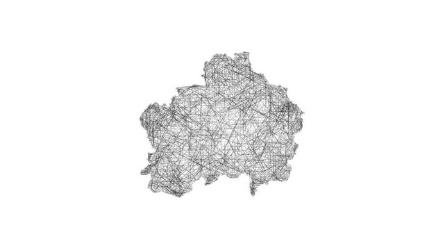 Sketch Rapla outline map animation - smooth progressive reveal