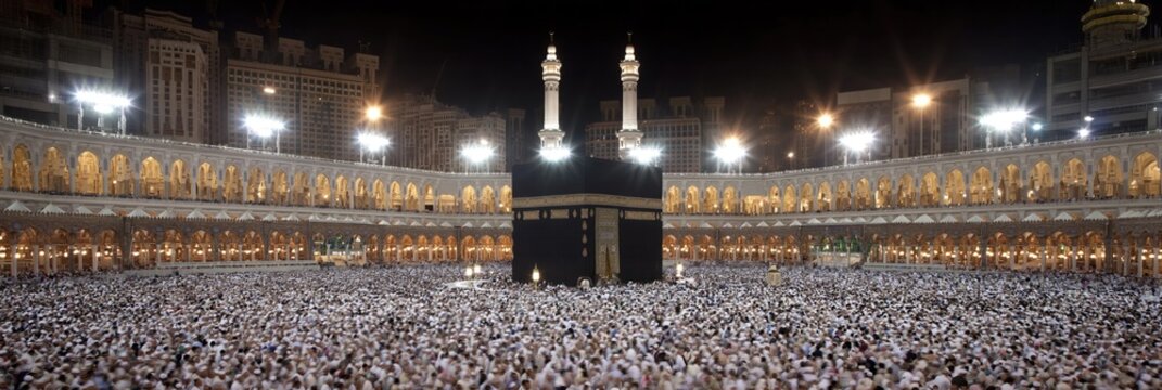 kaaba in Makkah al-Mukarramah - holy city of mecca