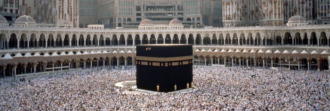 kaaba in Makkah al-Mukarramah - holy city of mecca