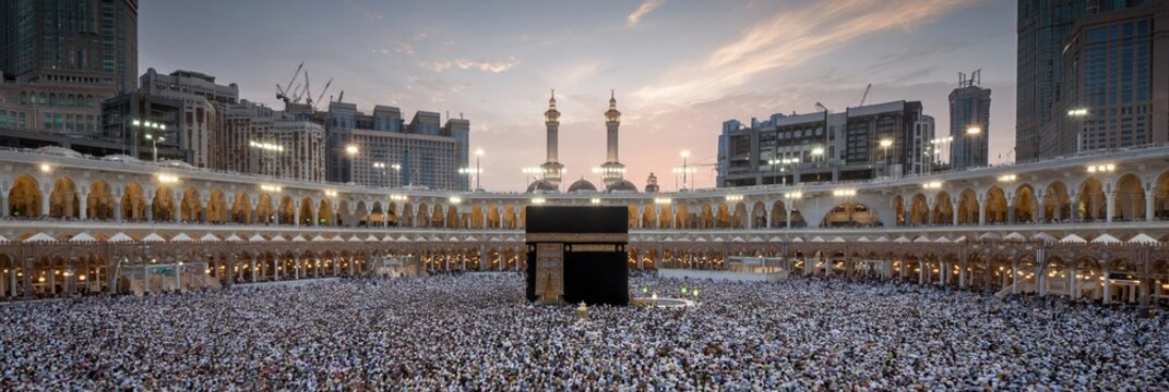 kaaba in Makkah al-Mukarramah - holy city of mecca
