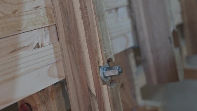 Fastening a bolt with a pneumatic impact wrench