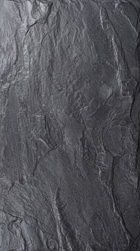 Dark Black Slate Stone Texture Background with Rough Natural Surface