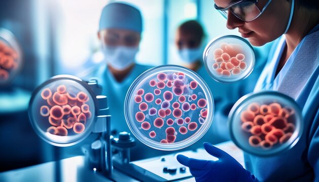 visual analysis of plasma cells during multiple myeloma investigation