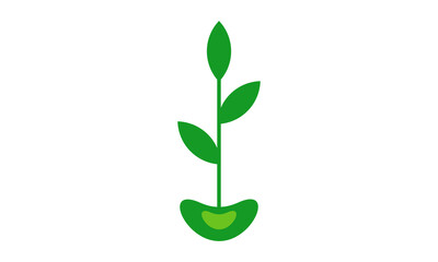 Fototapeta premium seed plant logo design