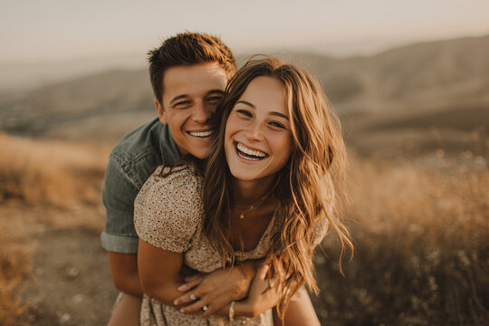 Couple celebrating engagement joyful proposal moment 34.
