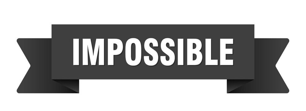 impossible ribbon isolated on transparent background. impossible ribbon
