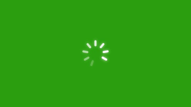 Loading animation green screen loading progress bar motion loading symbol buffering.4k animation