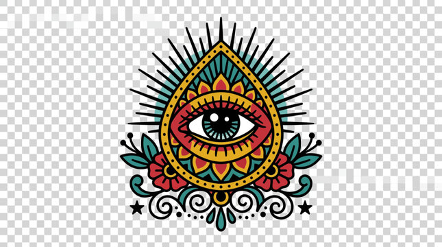 All Seeing Eye Tattoo Design