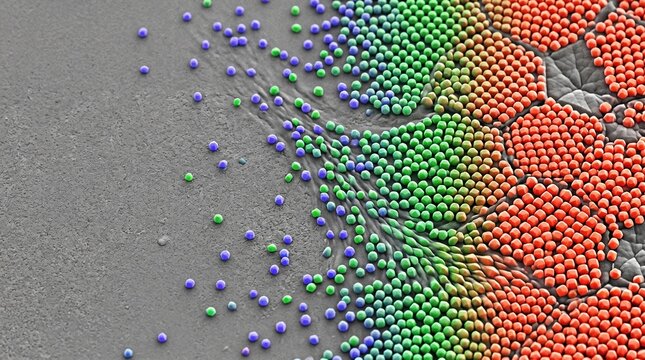 Microscopic Carbon Nanotube Forest Landscape for Advanced Materials Research 3D Render