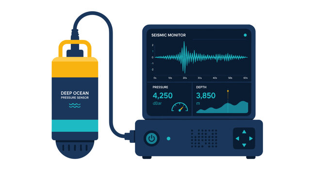 Medical monitor and oxygen sensor device close up.