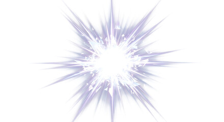 Fototapeta premium Bright explosion effect shards of light isolated on transparent background