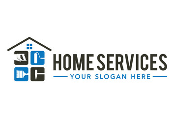 Fototapeta premium Home Repair Logo Template Design template